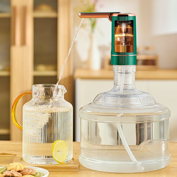 🚰 NUR FÜR BEGRENZTE ZEIT: 50 % RABATT! 💥 Automatische Dosierpumpe – wiederaufladbar, klappbarer Auslauf, universell einsetzbar ✨