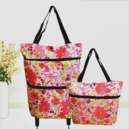 🌸LETZTER TAG ZUM SONDERPREIS!!🌸🛒 Faltbarer Einkaufswagen – Die rollende Einkaufstasche, die Ihren Rücken schont.