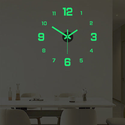 📢📢50 % Rabatt!!🥳💞 50K+ VERKAUFT! ⚡⏰3D-Wanduhr-Set aus selbstleuchtendem Acryl zur Selbstmontage