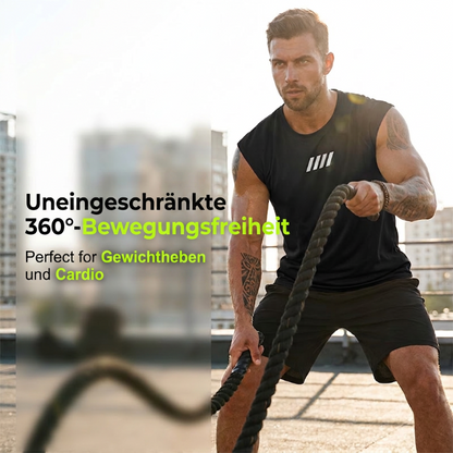 🏋️ Atmungsaktives Mesh-Tanktop für Herren – ärmelloses Muskelshirt mit 360°-Bewegungsfreiheit – ideal für Fitness, Sport & Alltag