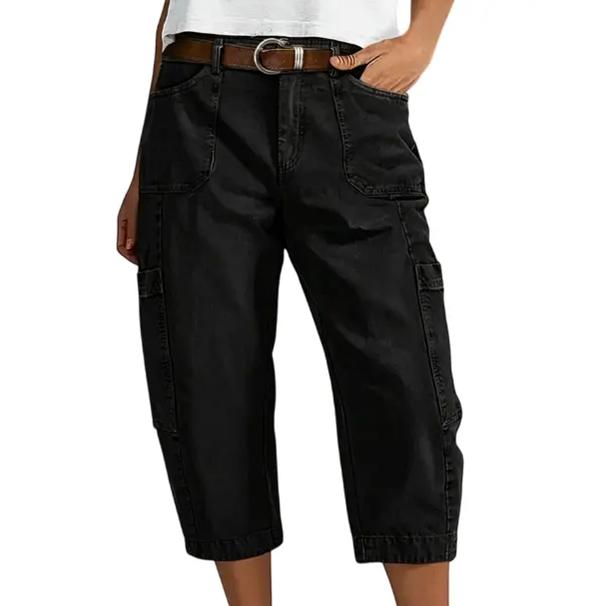 👖Lässige Cargo-Caprihosen für Damen – bequeme 3/4-Hosen mit vielen Taschen, perfekt für Alltag, Reisen & Sommer ☀️