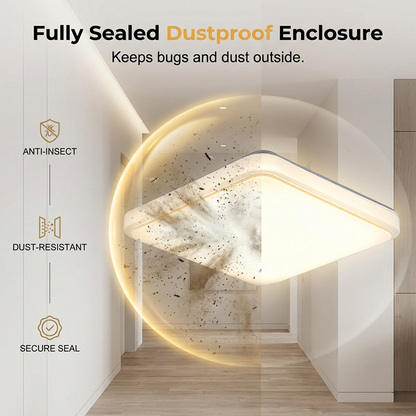 💡✨ Moderne quadratische LED-Deckenleuchte – energieeffizient & zeitlos elegant