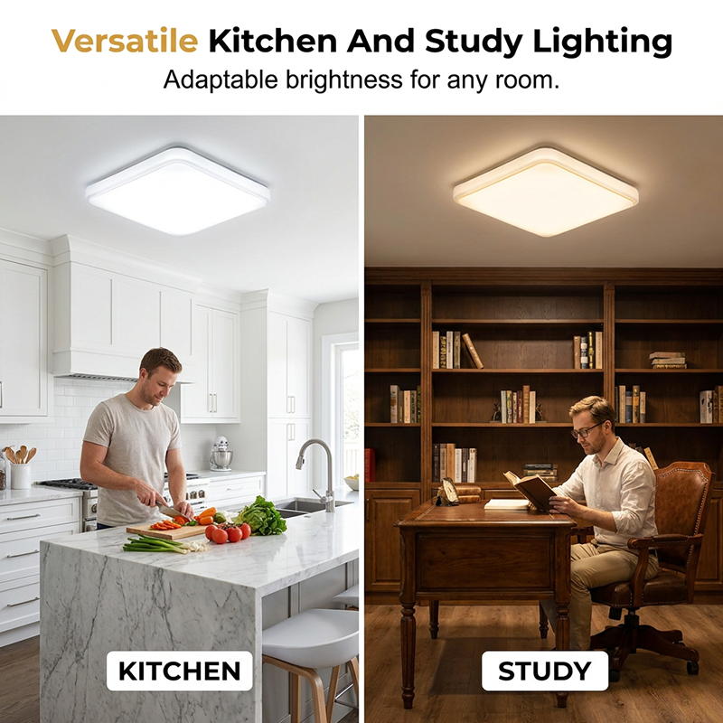 💡✨ Moderne quadratische LED-Deckenleuchte – energieeffizient & zeitlos elegant