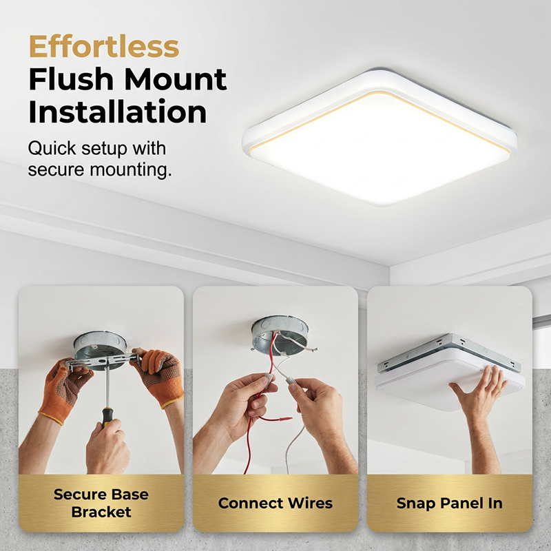 💡✨ Moderne quadratische LED-Deckenleuchte – energieeffizient & zeitlos elegant
