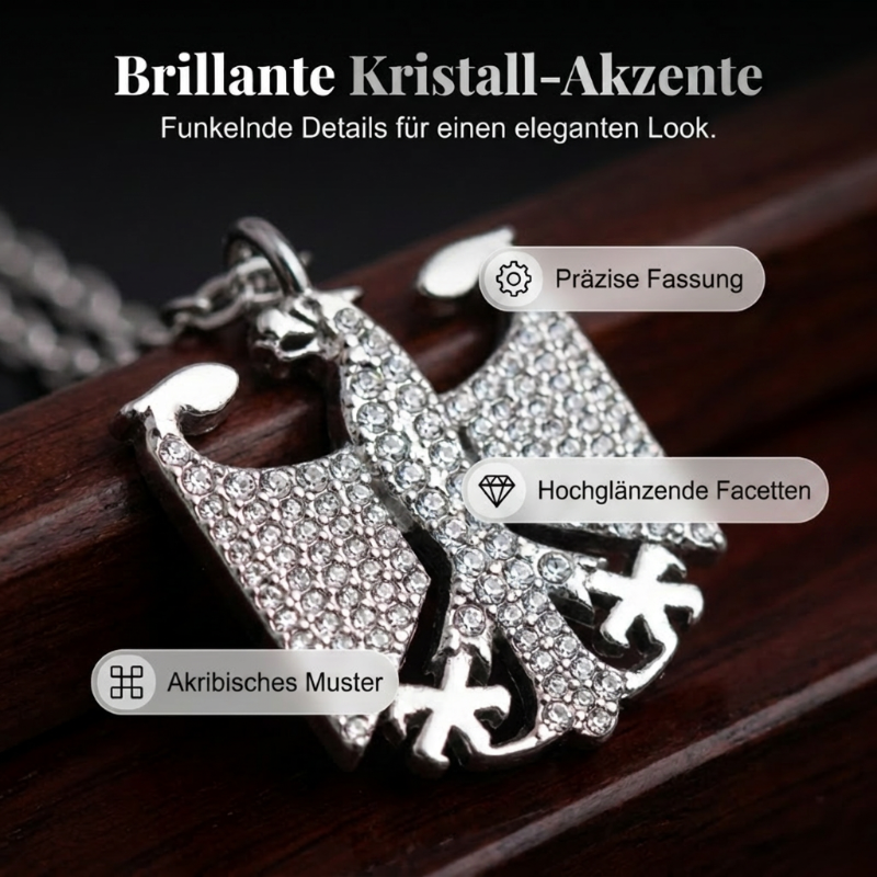 🦅🇩🇪 Halskette mit Bundesadler-Emblem – 60% RABATT! Trage deine Verbundenheit mit Stolz – edles Design, hochwertig verarbeitet. 🔥✨