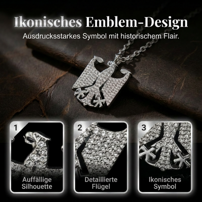 🦅🇩🇪 Halskette mit Bundesadler-Emblem – 60% RABATT! Trage deine Verbundenheit mit Stolz – edles Design, hochwertig verarbeitet. 🔥✨