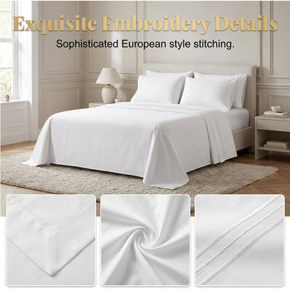 🛏️ JETZT 50% SPAREN! ✨ Luxus Besticktes Europäisches Bettwäsche-Set – Weiches Gewebe & elegantes Design – Verleiht jedem Schlafzimmer eine edle Note – Bequem und atmungsaktiv 🌙🌸