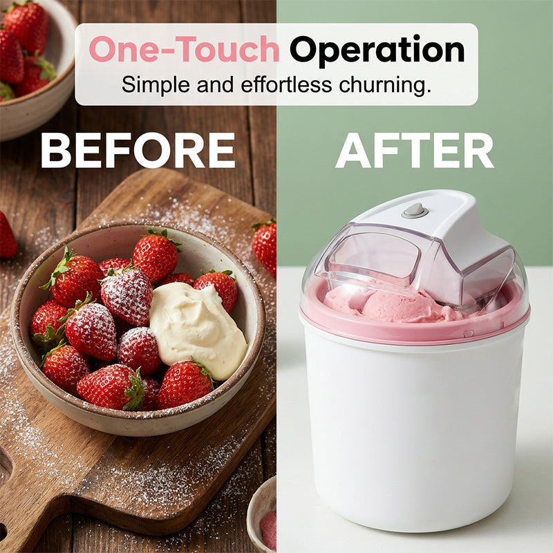 ❄️🍧 50% RABATT! Eismaschine für die ganze Familie – Große Kapazität, einfache Bedienung & in wenigen Minuten cremiges Eis selber machen ✨