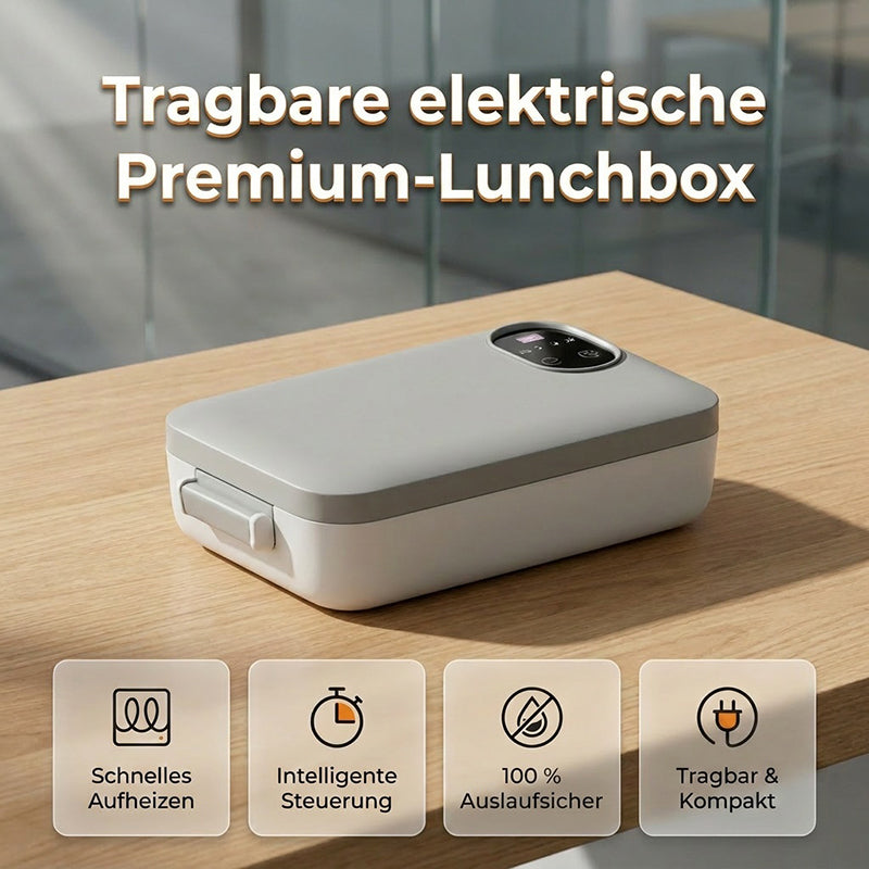 🍱🔥 50% RABATT – JETZT HALBER PREIS! Tragbare elektrische Lunchbox mit Selbstheizung – Warmes Essen überall – Perfekt für Büro, Baustelle & Reisen 🔋✨