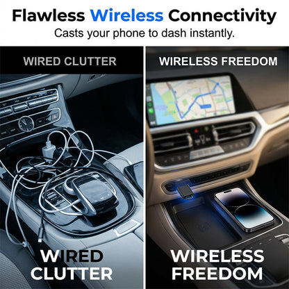 🚗📱 Kabelloser Auto-Display-Adapter – Plug & Play, Sprachsteuerung, nahtlose Synchronisation!
