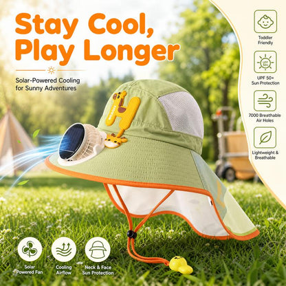 🧢 50% RABATT! ☀️ Sonnenschutz-Hut mit eingebautem Lüfter – Solar & USB betrieben, atmungsaktiv – Hält dich draußen kühl – perfekt für Gartenarbeit, Wandern oder Sport 🌬️✨