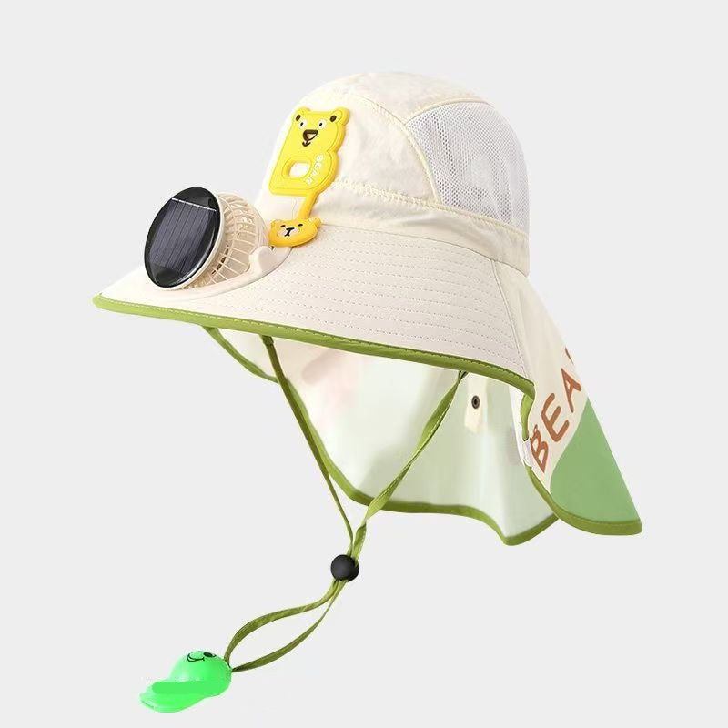 🧢 50% RABATT! ☀️ Sonnenschutz-Hut mit eingebautem Lüfter – Solar & USB betrieben, atmungsaktiv – Hält dich draußen kühl – perfekt für Gartenarbeit, Wandern oder Sport 🌬️✨