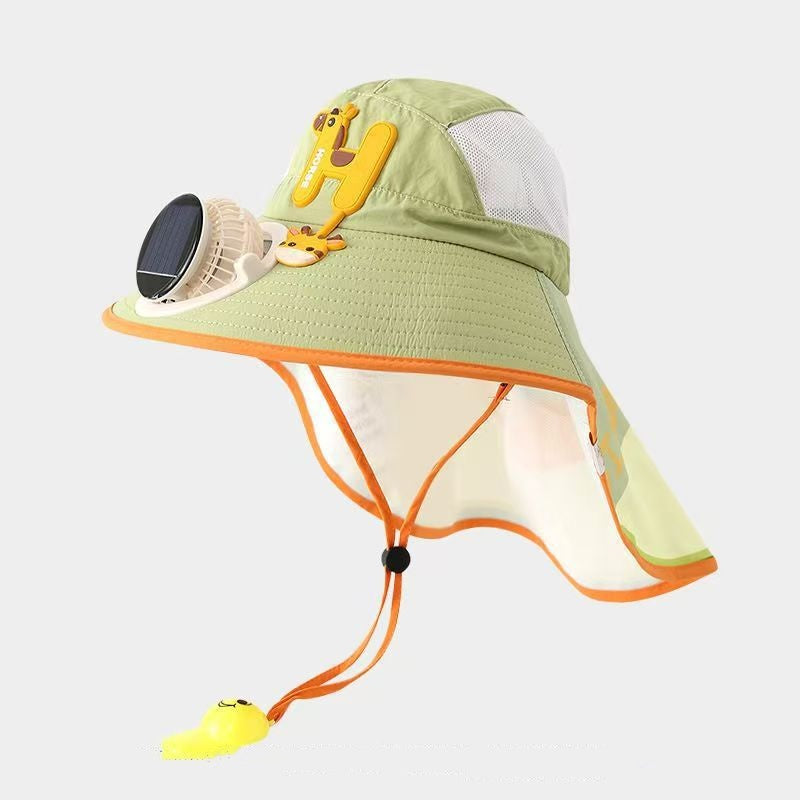 🧢 50% RABATT! ☀️ Sonnenschutz-Hut mit eingebautem Lüfter – Solar & USB betrieben, atmungsaktiv – Hält dich draußen kühl – perfekt für Gartenarbeit, Wandern oder Sport 🌬️✨
