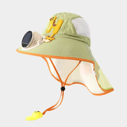 🧢 50% RABATT! ☀️ Sonnenschutz-Hut mit eingebautem Lüfter – Solar & USB betrieben, atmungsaktiv – Hält dich draußen kühl – perfekt für Gartenarbeit, Wandern oder Sport 🌬️✨