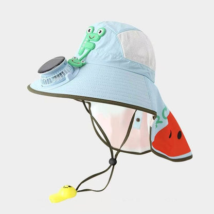 🧢 50% RABATT! ☀️ Sonnenschutz-Hut mit eingebautem Lüfter – Solar & USB betrieben, atmungsaktiv – Hält dich draußen kühl – perfekt für Gartenarbeit, Wandern oder Sport 🌬️✨