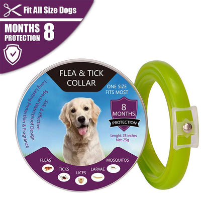 🐶🐱 Floh- und Zeckenhalsband für Hunde und Katzen, wasserdicht, verstellbar, für langanhaltenden Schutz im Freien