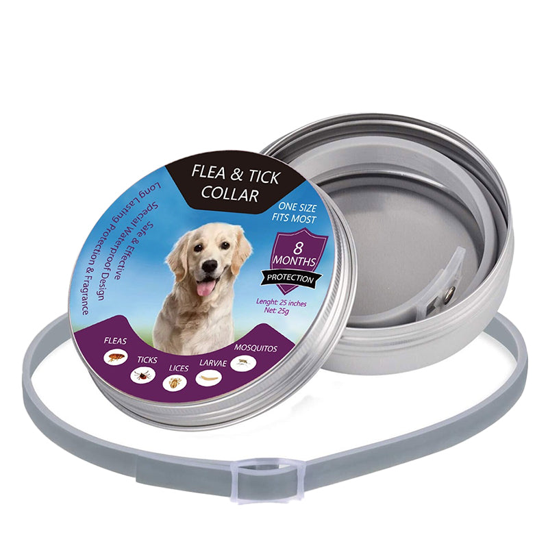 🐶🐱 Floh- und Zeckenhalsband für Hunde und Katzen, wasserdicht, verstellbar, für langanhaltenden Schutz im Freien