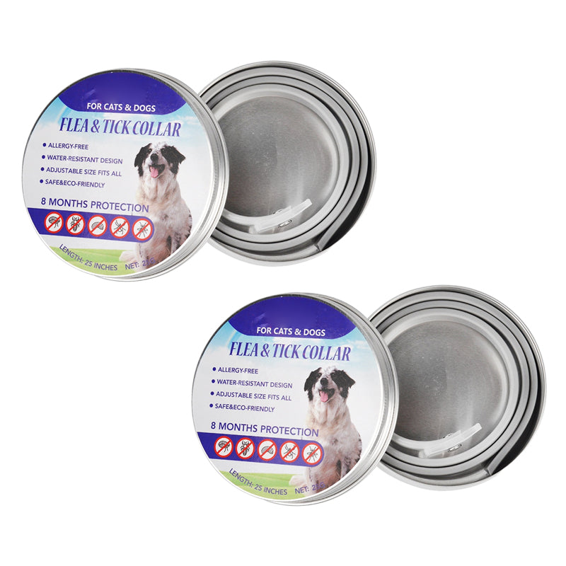 🐶🐱 Floh- und Zeckenhalsband für Hunde und Katzen, wasserdicht, verstellbar, für langanhaltenden Schutz im Freien
