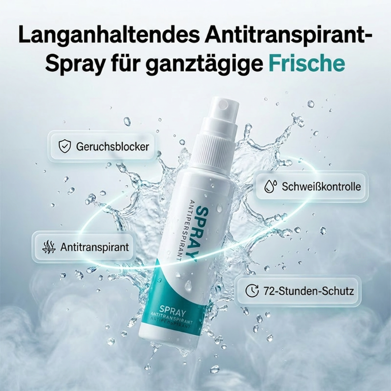 🧴 KAUFE 1, ERHALTE 1 GRATIS! 🌬️ Langanhaltendes Antitranspirant-Spray – 30 ml, 48 h Schutz – Fleckenfrei & hautfreundlich – ideal für Alltag & Sport 💪✨