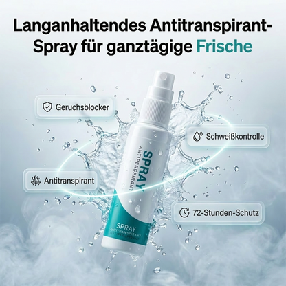 🧴 KAUFE 1, ERHALTE 1 GRATIS! 🌬️ Langanhaltendes Antitranspirant-Spray – 30 ml, 48 h Schutz – Fleckenfrei & hautfreundlich – ideal für Alltag & Sport 💪✨