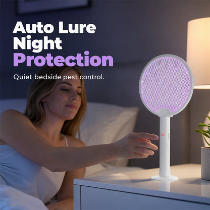 🦟 Mückenklatsche & -lampe im praktischen Klappdesign – mit UV-Locklicht, sicherer Dreischicht-Schutznetze & 1200 mAh Akku für bis zu 30 Tage Standby 🔄