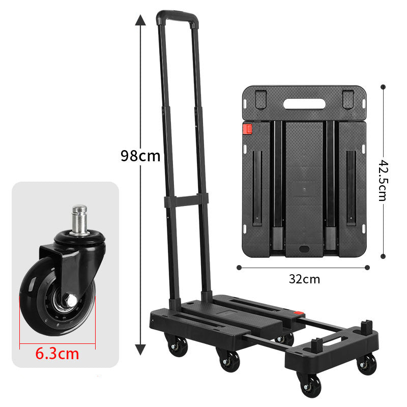🔥Solange der Vorrat reicht 40 % Rabatt!🎉💝Faltbarer, leiser Handwagen