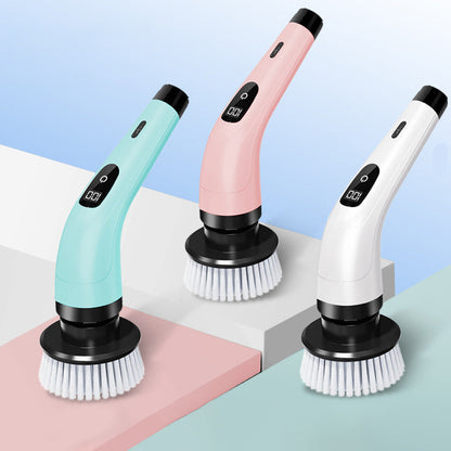 💪 Aufladbarer Reinigungsbürsten-Set mit Teleskopstange & 8 Aufsätzen — Kein Bücken, Kein Knien, Einfach Mühelos Reinigen