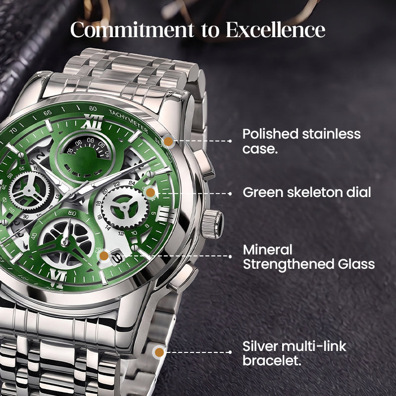 ⌚ ZEITLICH BEGRENZT 50% RABATT! ✨ Klassische Herren-Quarzuhr – Robustes Armband, zeitloser Stil 🖤