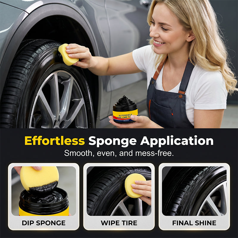 🔥Solange der Vorrat reicht 40 % Rabatt!🎉Reifenauffrischer und Glanzpaste für Autoreifen