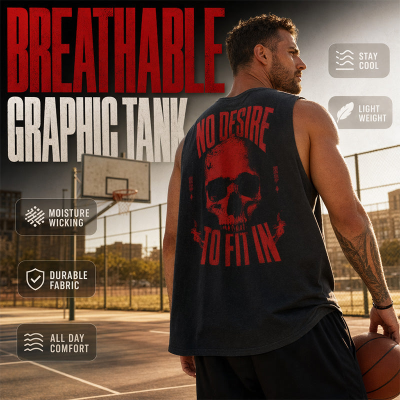 🔥 Solange der Vorrat reicht – 40 % Rabatt! 🎉 Herren Ärmelloses Tank Top – Lockere Passform, Sommer-Gym & Streetwear-Stil
