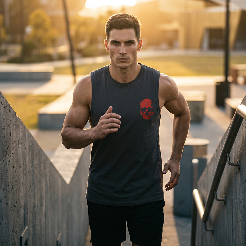 🔥 Solange der Vorrat reicht – 40 % Rabatt! 🎉 Herren Ärmelloses Tank Top – Lockere Passform, Sommer-Gym & Streetwear-Stil