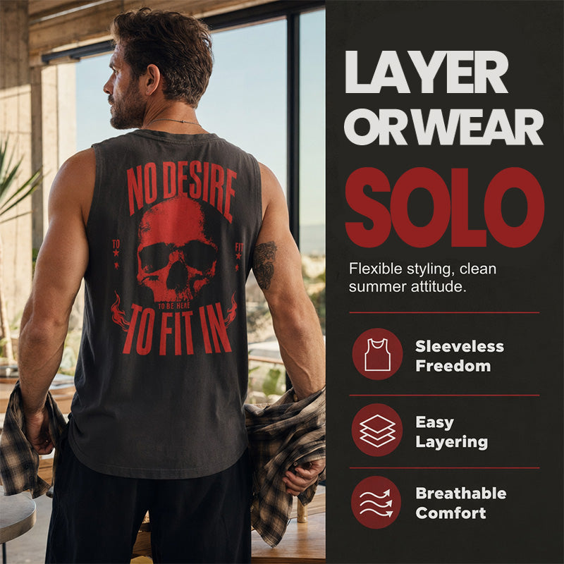 🔥 Solange der Vorrat reicht – 40 % Rabatt! 🎉 Herren Ärmelloses Tank Top – Lockere Passform, Sommer-Gym & Streetwear-Stil