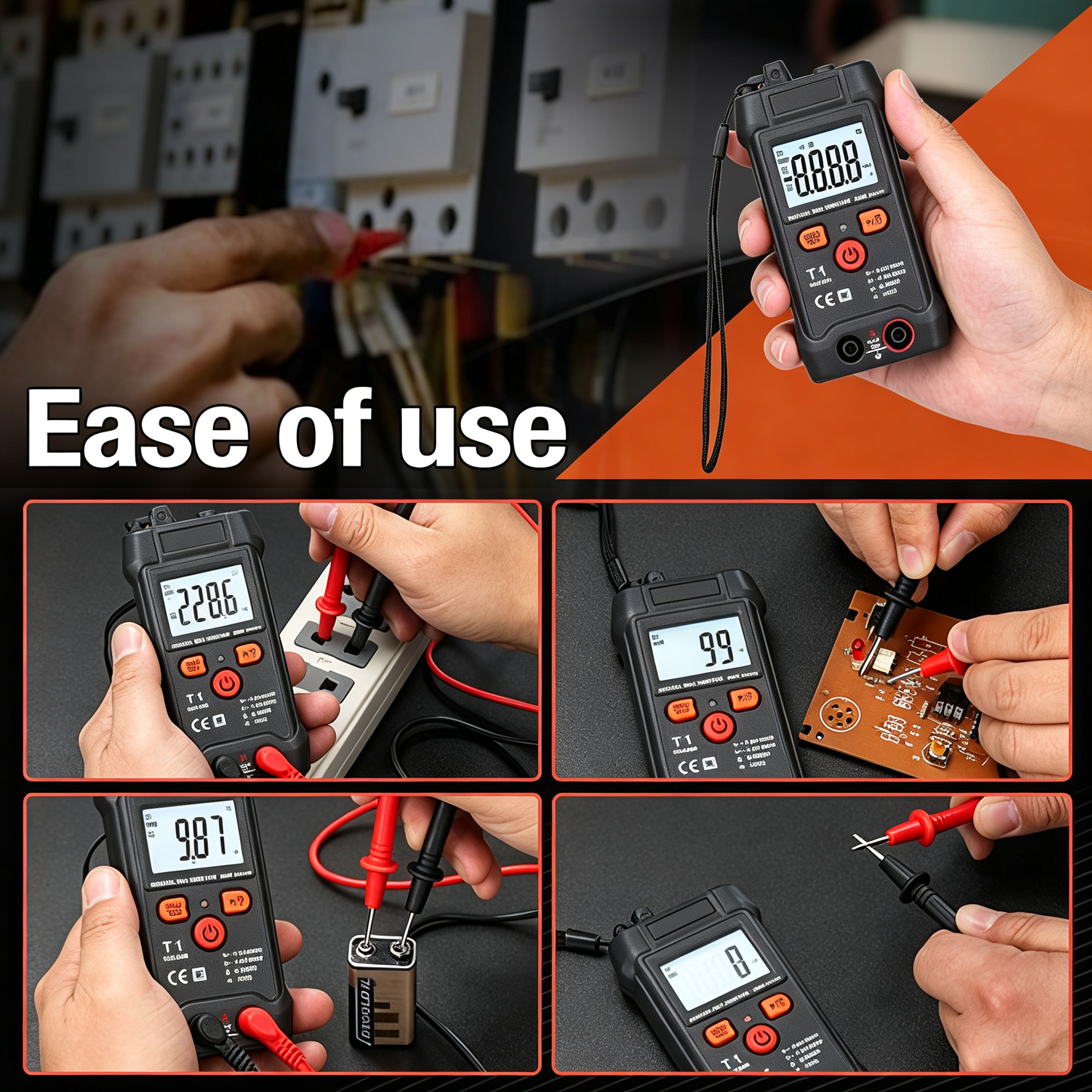 🔧 50% RABATT! ⚡ Intelligentes T1-Digitalmultimeter – Kompakt, hochpräzise & automatische Bereichswahl – Ideal für Elektriker, Hobbybastler oder den schnellen Einsatz zu Hause – sicher, zuverlässig & einfach zu bedienen 🧰✨