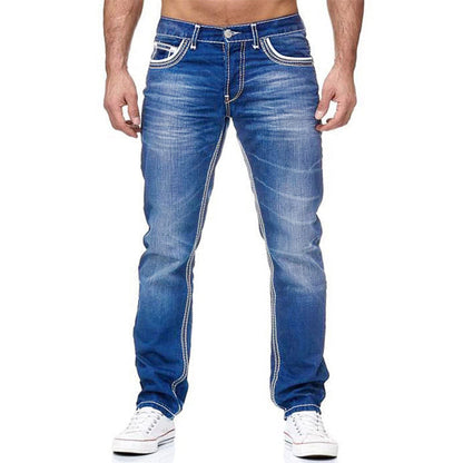 👖 AUSSERGEWÖHNLICHE AKTION 50% RABATT! ⏰ Herren Jeans mit Doppelnaht & Hoher Elastizität – Moderner Schnitt & Komfort – Strapazierfähiger Stretch-Stoff – Ideal für den Alltag oder Reisen – Zeitloser & Schlanker Look ✨🔥🛒