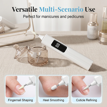💅 50% RABATT! ✨ Professionelles Elektrisches Nagelfräser-Set – Wechselköpfe, LED-Anzeige & Präzision – Maniküre und Pediküre zu Hause 🏠