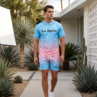 🌊 2026 Sale — Über 82.000 verkauft! 🔥Herren Sommer Casual Bedrucktes 2-teiliges Set