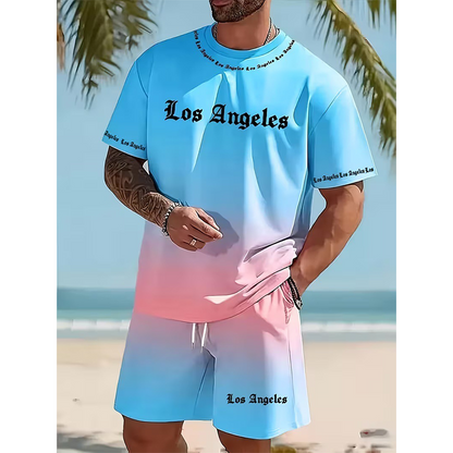 🌊 2026 Sale — Über 82.000 verkauft! 🔥Herren Sommer Casual Bedrucktes 2-teiliges Set