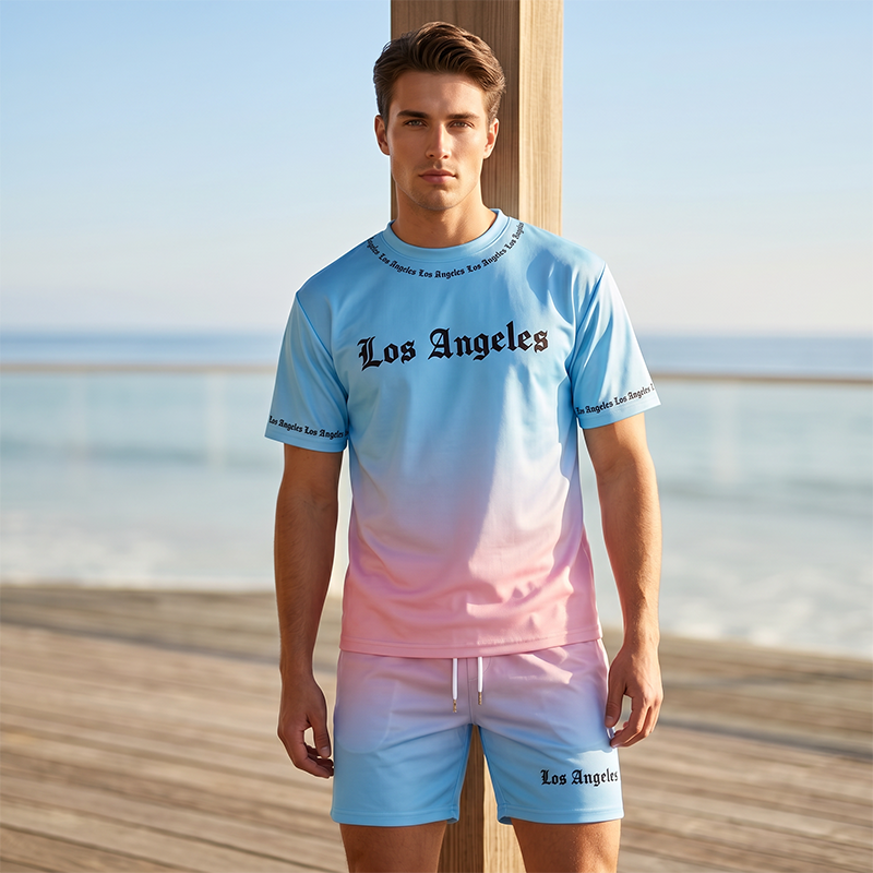 🌊 2026 Sale — Über 82.000 verkauft! 🔥Herren Sommer Casual Bedrucktes 2-teiliges Set