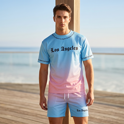 🌊 2026 Sale — Über 82.000 verkauft! 🔥Herren Sommer Casual Bedrucktes 2-teiliges Set