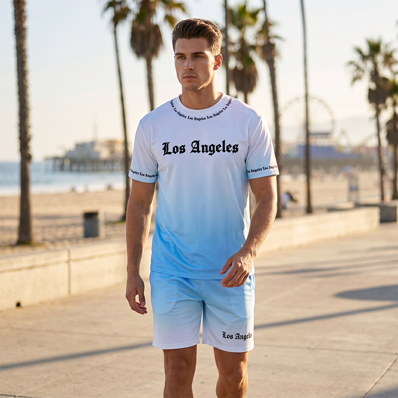 🌊 2026 Sale — Über 82.000 verkauft! 🔥Herren Sommer Casual Bedrucktes 2-teiliges Set