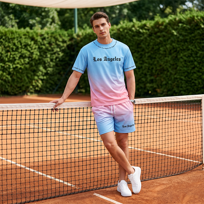 🌊 2026 Sale — Über 82.000 verkauft! 🔥Herren Sommer Casual Bedrucktes 2-teiliges Set