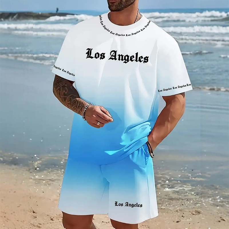 🌊 2026 Sale — Über 82.000 verkauft! 🔥Herren Sommer Casual Bedrucktes 2-teiliges Set