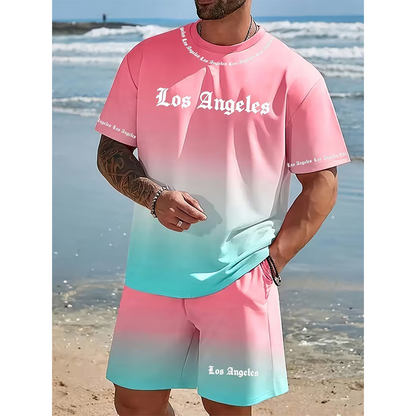 🌊 2026 Sale — Über 82.000 verkauft! 🔥Herren Sommer Casual Bedrucktes 2-teiliges Set