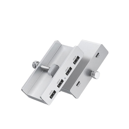 💥Begrenzte Zeit 50% Rabatt! 🖥️Schluss mit Kabelchaos! Klemm-USB-3.0-Hub aus Aluminiumlegierung – 4-Port-Dockingstation