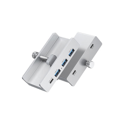 💥Begrenzte Zeit 50% Rabatt! 🖥️Schluss mit Kabelchaos! Klemm-USB-3.0-Hub aus Aluminiumlegierung – 4-Port-Dockingstation