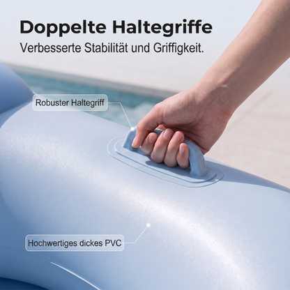 🔥Solange der Vorrat reicht 40 % Rabatt!🎉Aufblasbare Pool-Liege mit abnehmbarem Sonnendach
