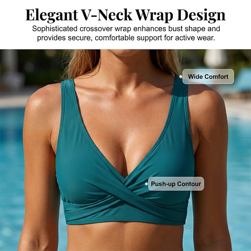 🌸BEGRENZTE ZEIT 50% RABATT!⏰ Damen Hochgeschnittenes Gerafftes Bikini-Set
