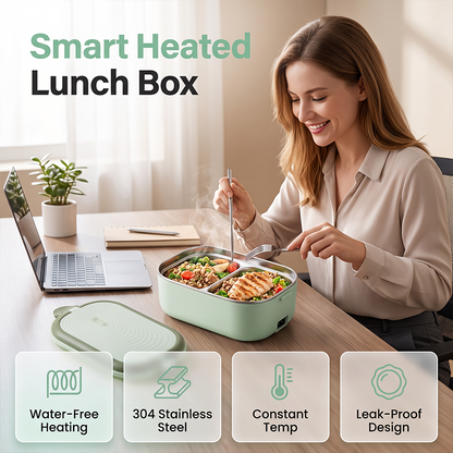 📢📢40% RABATT!! ⏰ Tragbare Elektrische Lunchbox – Aufwärmen ohne Wasser