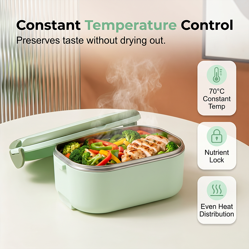 📢📢40% RABATT!! ⏰ Tragbare Elektrische Lunchbox – Aufwärmen ohne Wasser