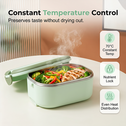 📢📢40% RABATT!! ⏰ Tragbare Elektrische Lunchbox – Aufwärmen ohne Wasser